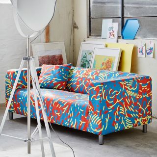 LINE / Ikea Klippan slipcover by Artefly / Give your home the luxury of a piece of art that hangs neither on the wall, nor...